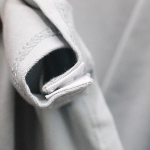 Linmon Light Blue Long Sleeve Plunging Deep V-Neckline Bodysuit Size Large - Picture 5 of 5